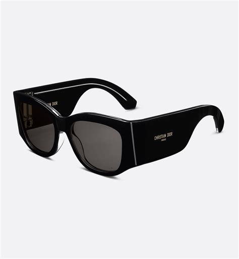 dior 10a0|DiorNuit S1I Black and Crystal Square Sunglasses .